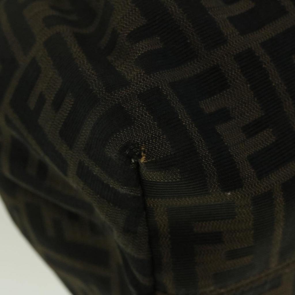 FENDI Zucca Canvas Mamma Baguette Shoulder Bag Brown57295