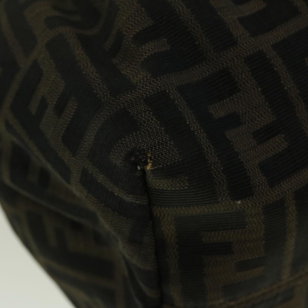 FENDI Zucca Canvas Mamma Baguette Shoulder Bag Brown57295