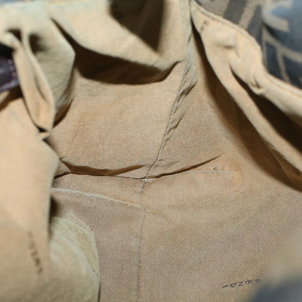FENDI Zucca Canvas Mamma Baguette Shoulder Bag Brown57295
