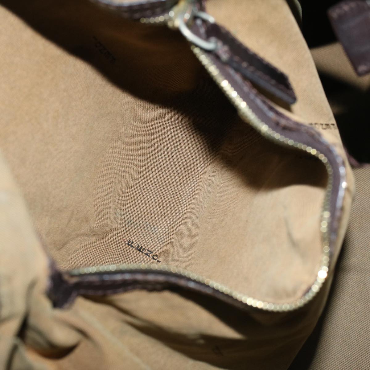 FENDI Zucca Canvas Mamma Baguette Shoulder Bag Brown57295