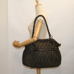 FENDI Zucca Canvas Mamma Baguette Shoulder Bag Brown57295