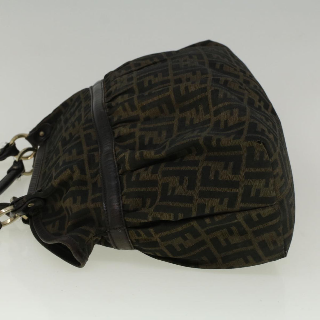 FENDI Zucca Canvas Mamma Baguette Shoulder Bag Brown57295