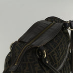 FENDI Zucca Canvas Mamma Baguette Shoulder Bag Brown57295