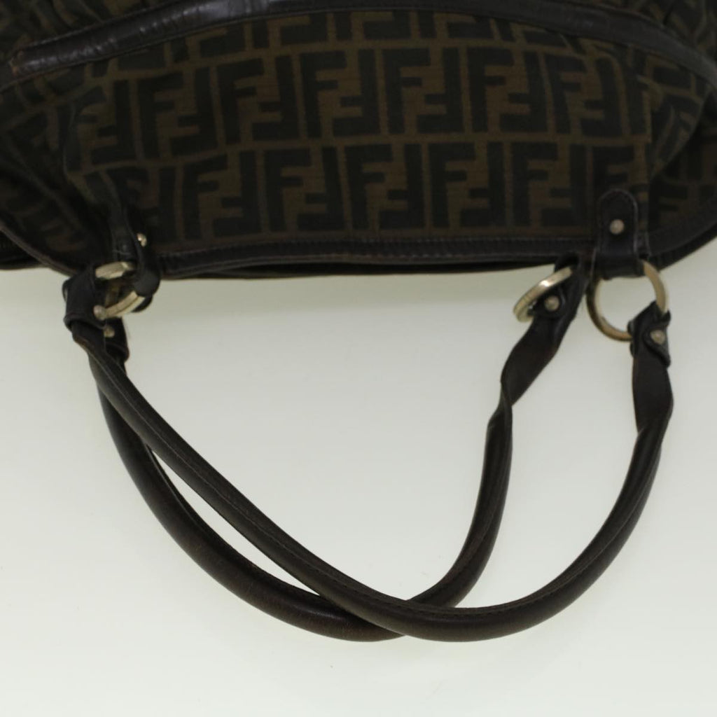 FENDI Zucca Canvas Mamma Baguette Shoulder Bag Brown57295