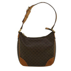 CELINE Macadam Canvas Shoulder Bag PVC Leather Brown  57306