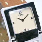 Fendi Orologi Watch Stainless Steel Leather Quartz