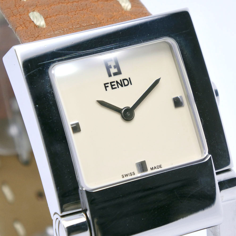 Fendi Orologi Watch Stainless Steel Leather Quartz