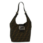 FENDI Zucca Canvas Mamma Baguette Shoulder Bag Brown57337