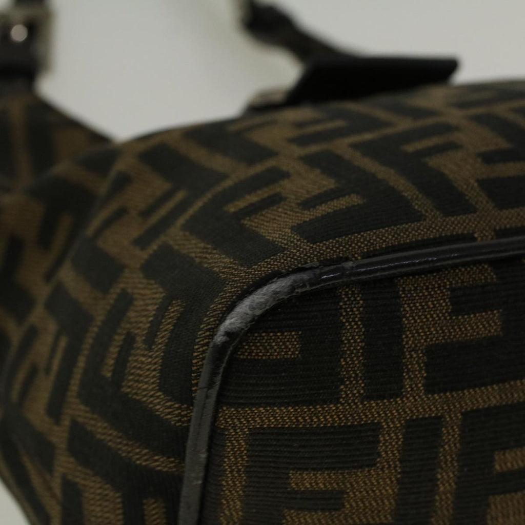 FENDI Zucca Canvas Mamma Baguette Shoulder Bag Brown57337
