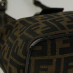 FENDI Zucca Canvas Mamma Baguette Shoulder Bag Brown57337