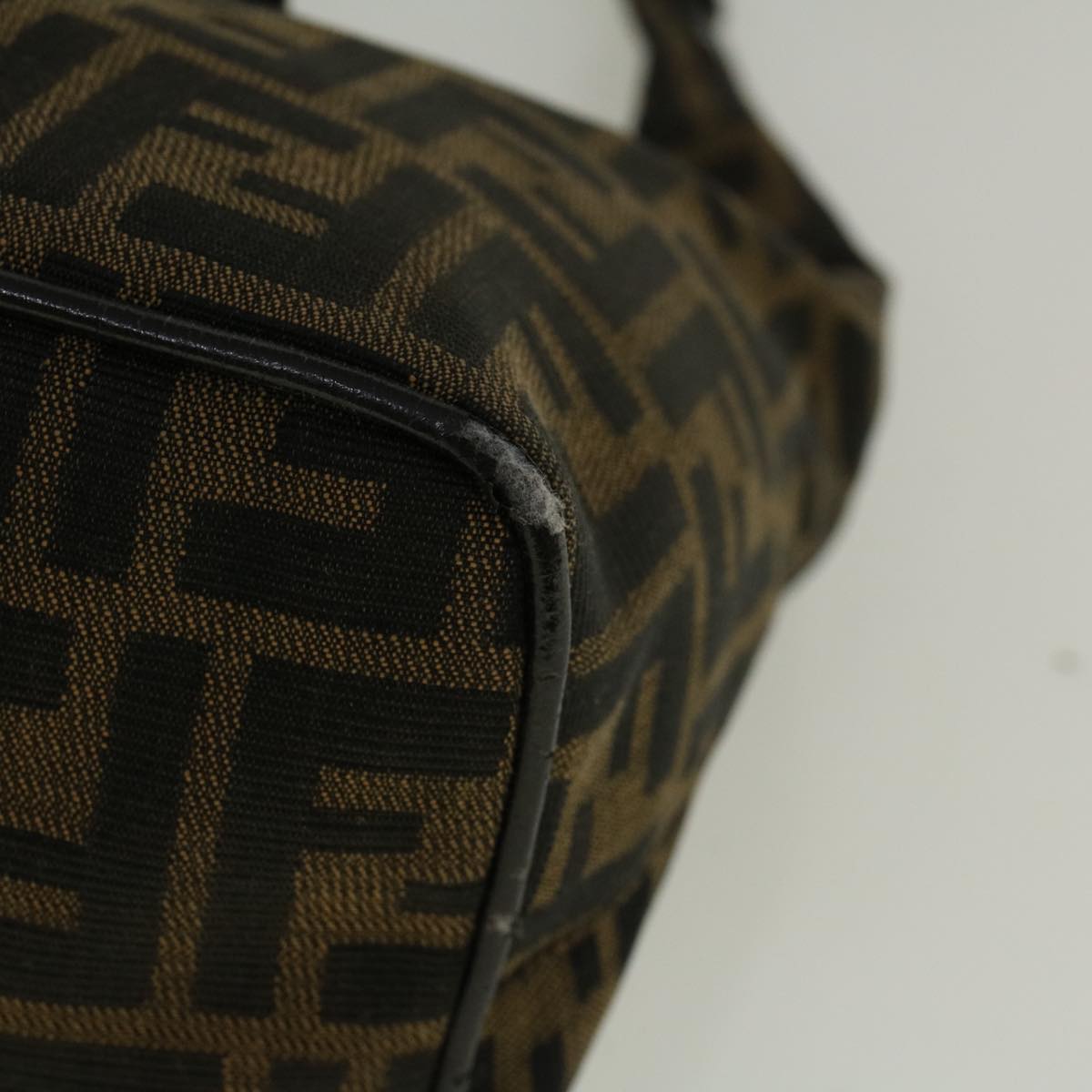 FENDI Zucca Canvas Mamma Baguette Shoulder Bag Brown57337