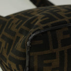 FENDI Zucca Canvas Mamma Baguette Shoulder Bag Brown57337