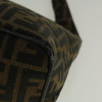 FENDI Zucca Canvas Mamma Baguette Shoulder Bag Brown57337