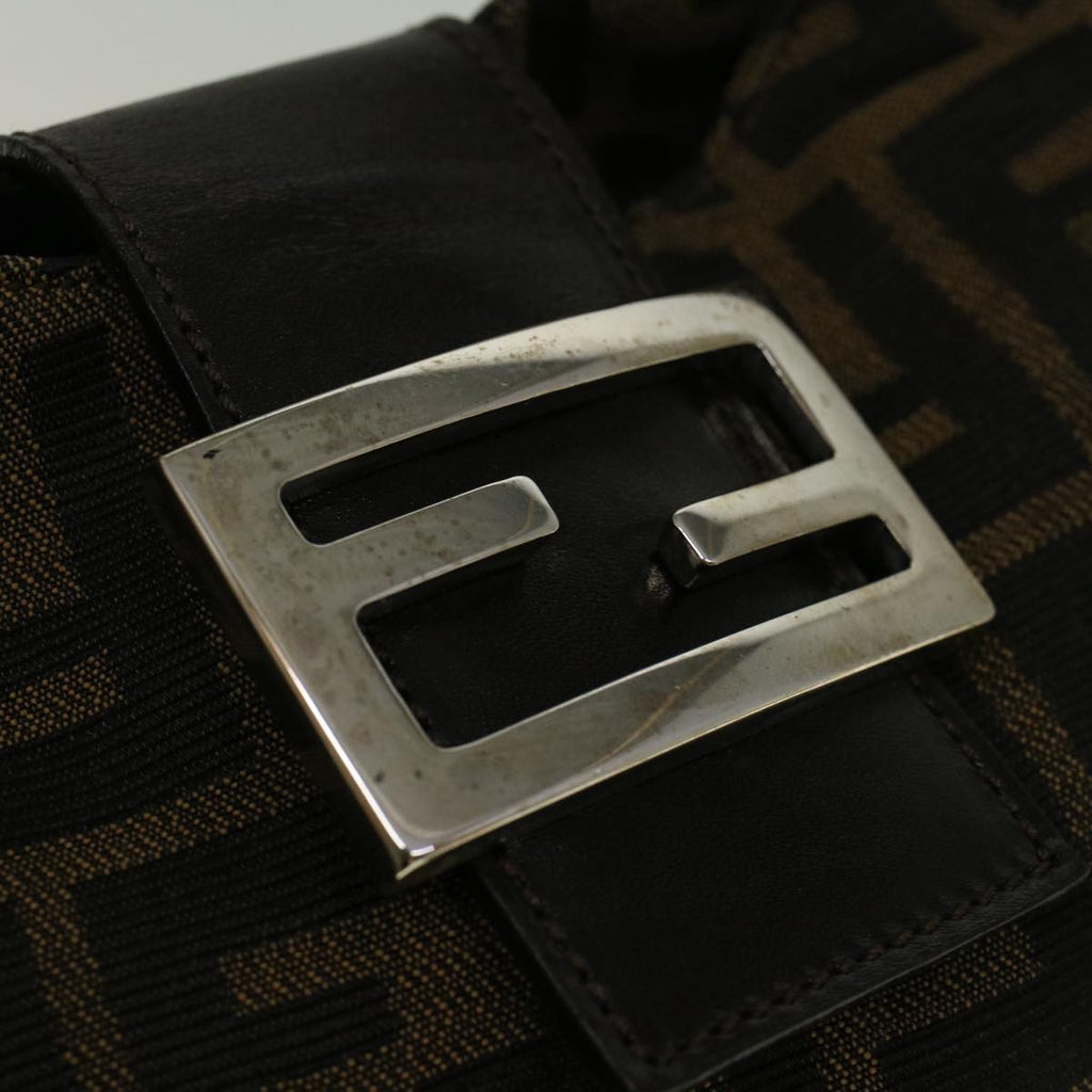 FENDI Zucca Canvas Mamma Baguette Shoulder Bag Brown57337