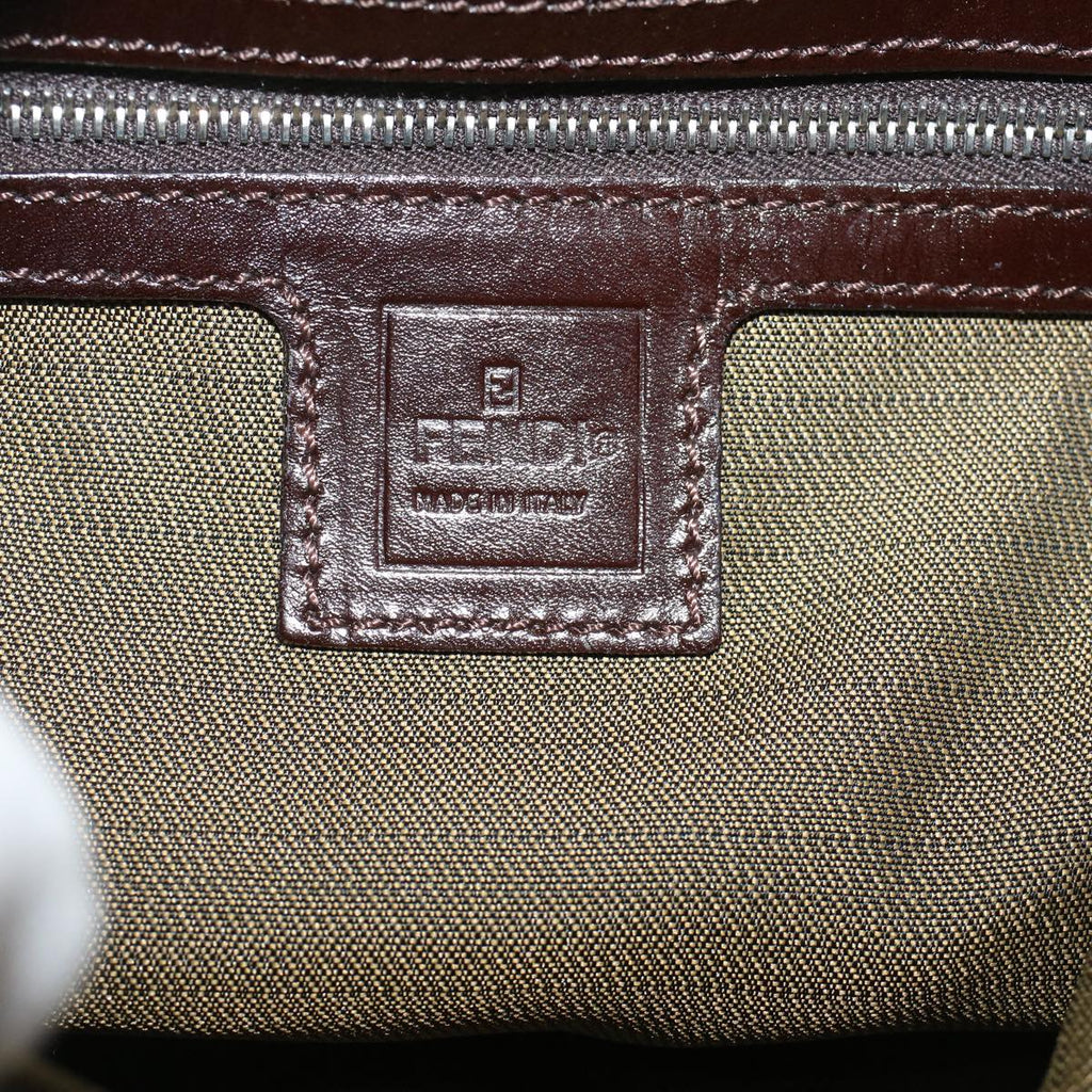 FENDI Zucca Canvas Mamma Baguette Shoulder Bag Brown57337