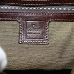 FENDI Zucca Canvas Mamma Baguette Shoulder Bag Brown57337