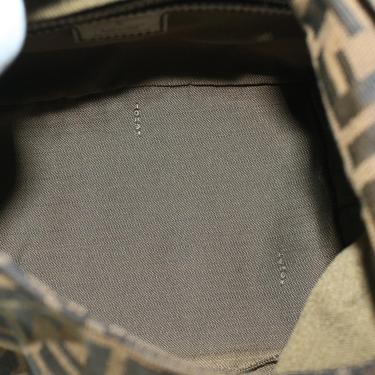 FENDI Zucca Canvas Mamma Baguette Shoulder Bag Brown57337