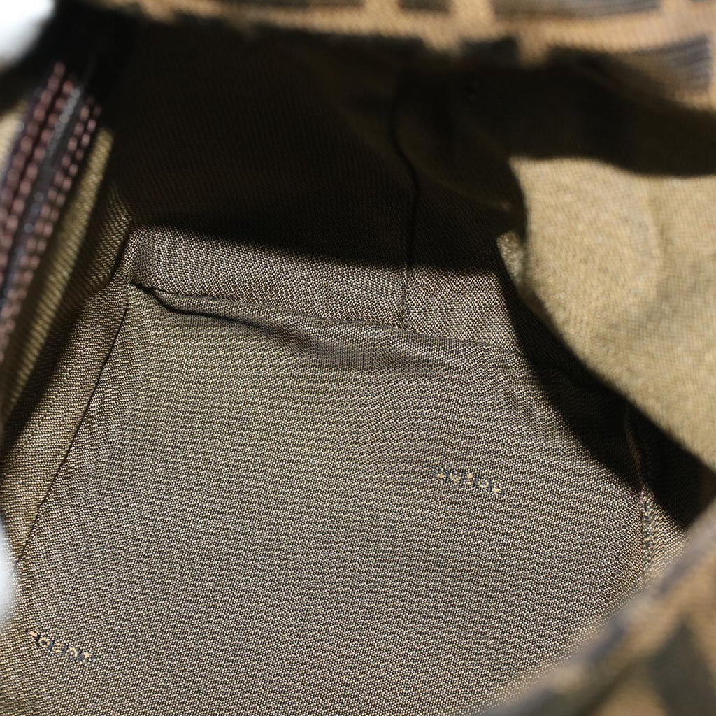 FENDI Zucca Canvas Mamma Baguette Shoulder Bag Brown57337