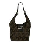 FENDI Zucca Canvas Mamma Baguette Shoulder Bag Brown57337