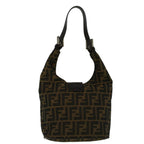 FENDI Zucca Canvas Mamma Baguette Shoulder Bag Brown57337