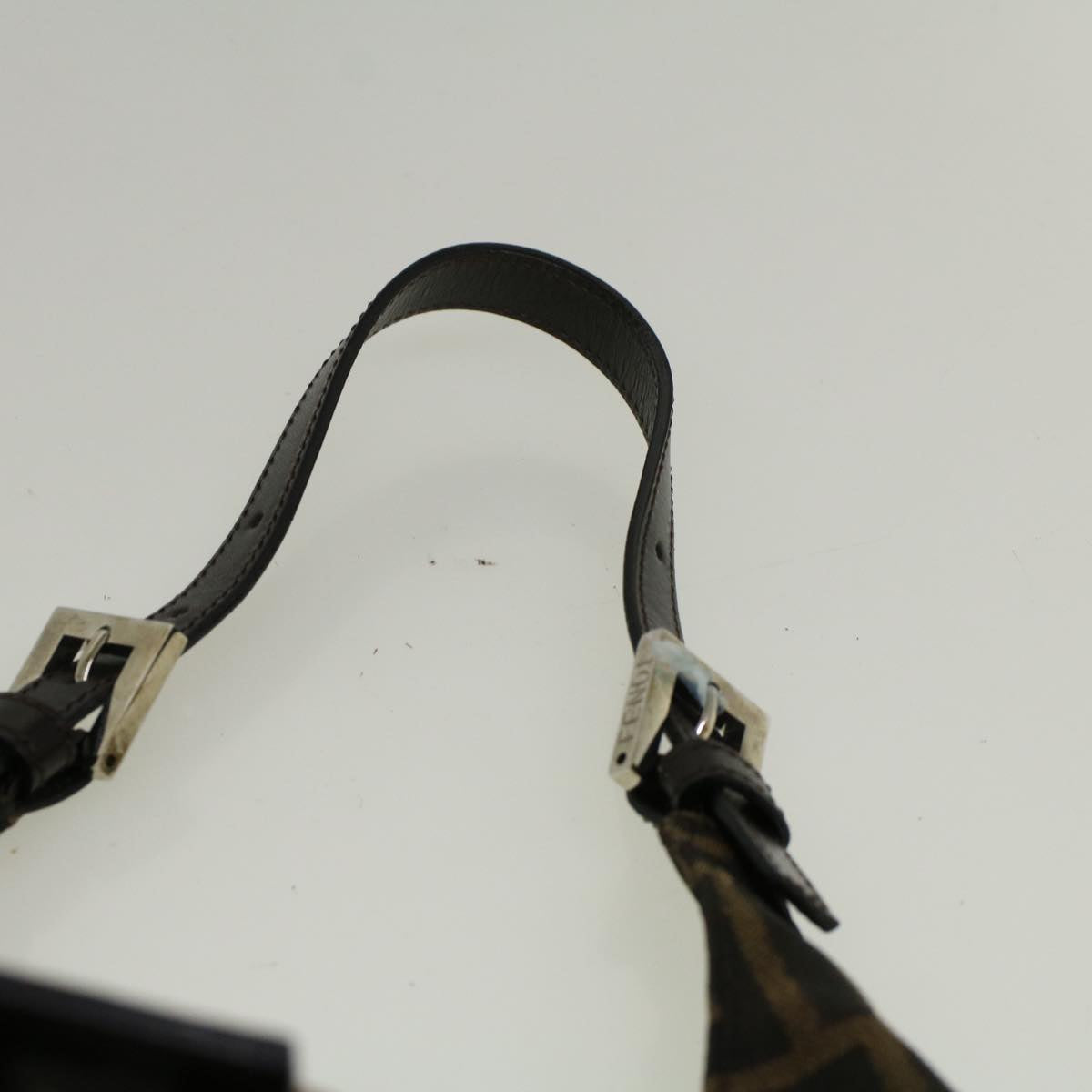 FENDI Zucca Canvas Mamma Baguette Shoulder Bag Brown57337