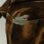 FENDI Mamma Baguette Shoulder Bag Harako leather Brown57340