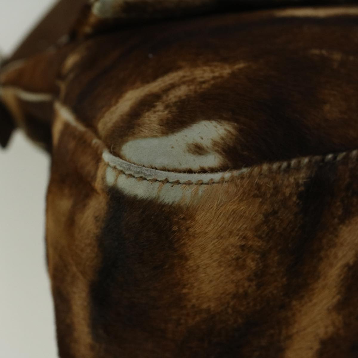 FENDI Mamma Baguette Shoulder Bag Harako leather Brown57340