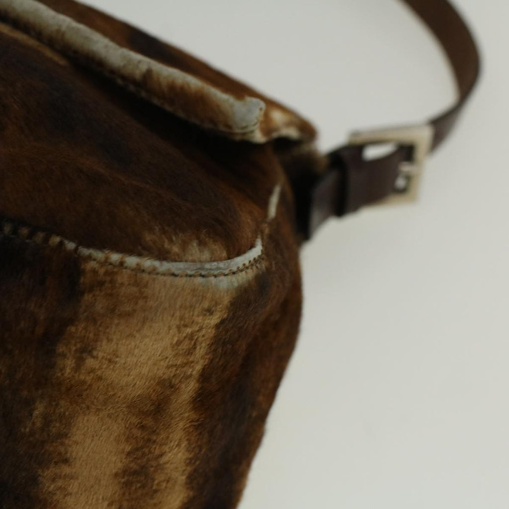 FENDI Mamma Baguette Shoulder Bag Harako leather Brown57340