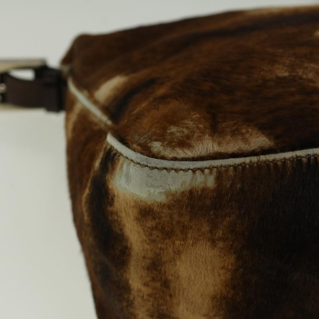 FENDI Mamma Baguette Shoulder Bag Harako leather Brown57340