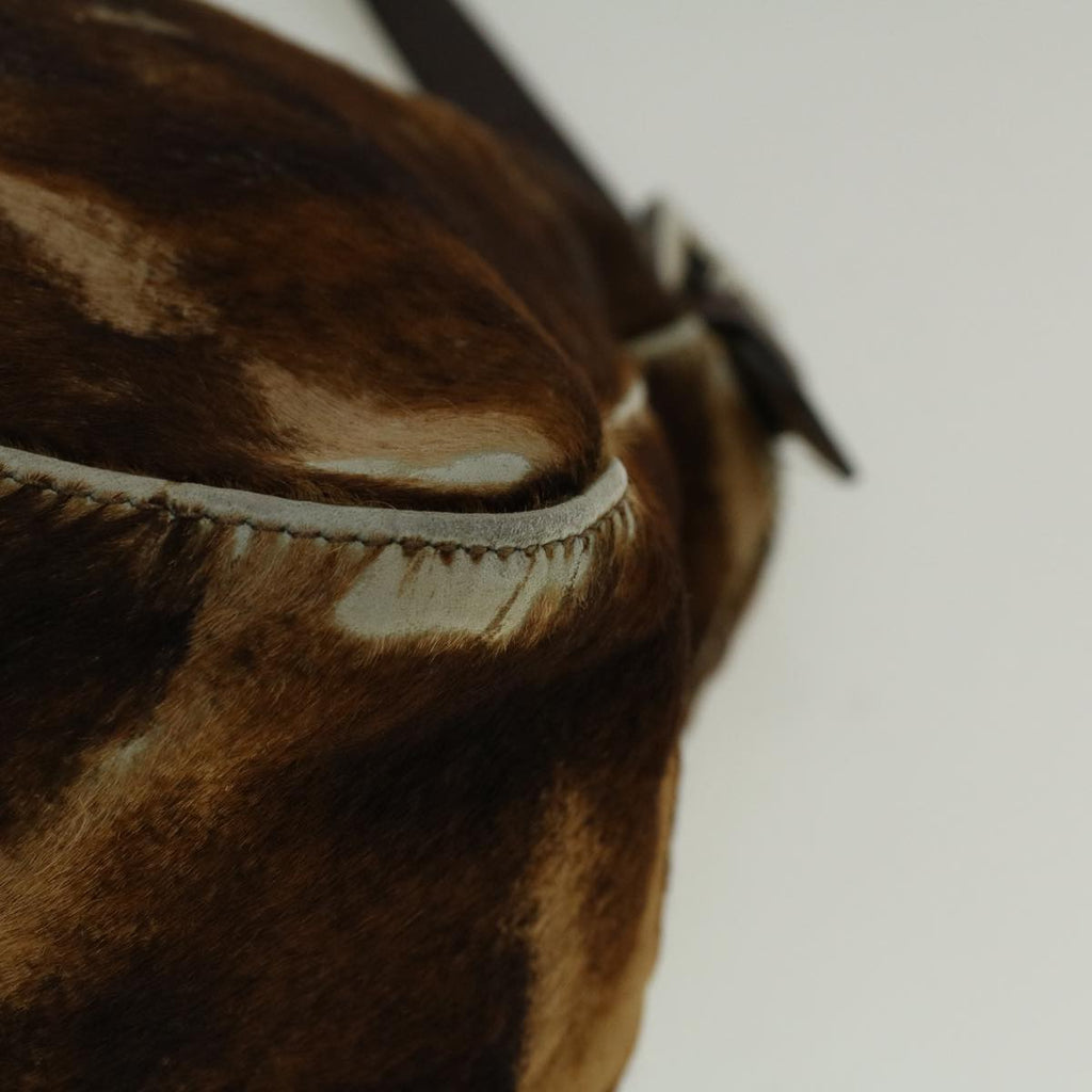 FENDI Mamma Baguette Shoulder Bag Harako leather Brown57340