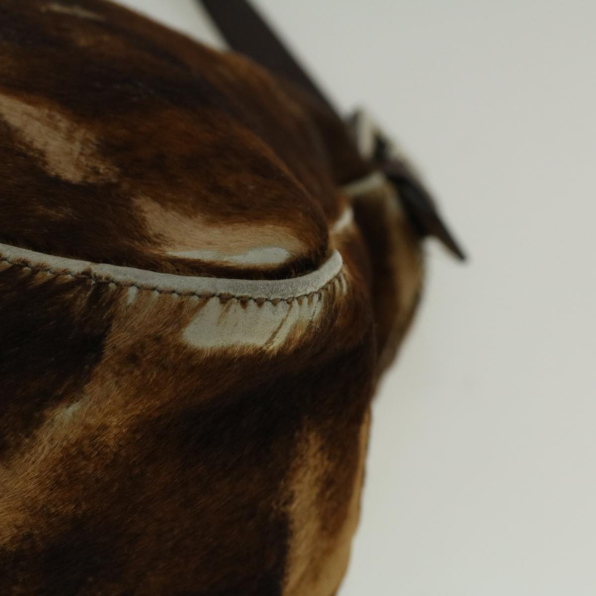 FENDI Mamma Baguette Shoulder Bag Harako leather Brown57340