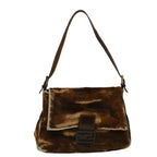 FENDI Mamma Baguette Shoulder Bag Harako leather Brown57340