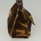 FENDI Mamma Baguette Shoulder Bag Harako leather Brown57340