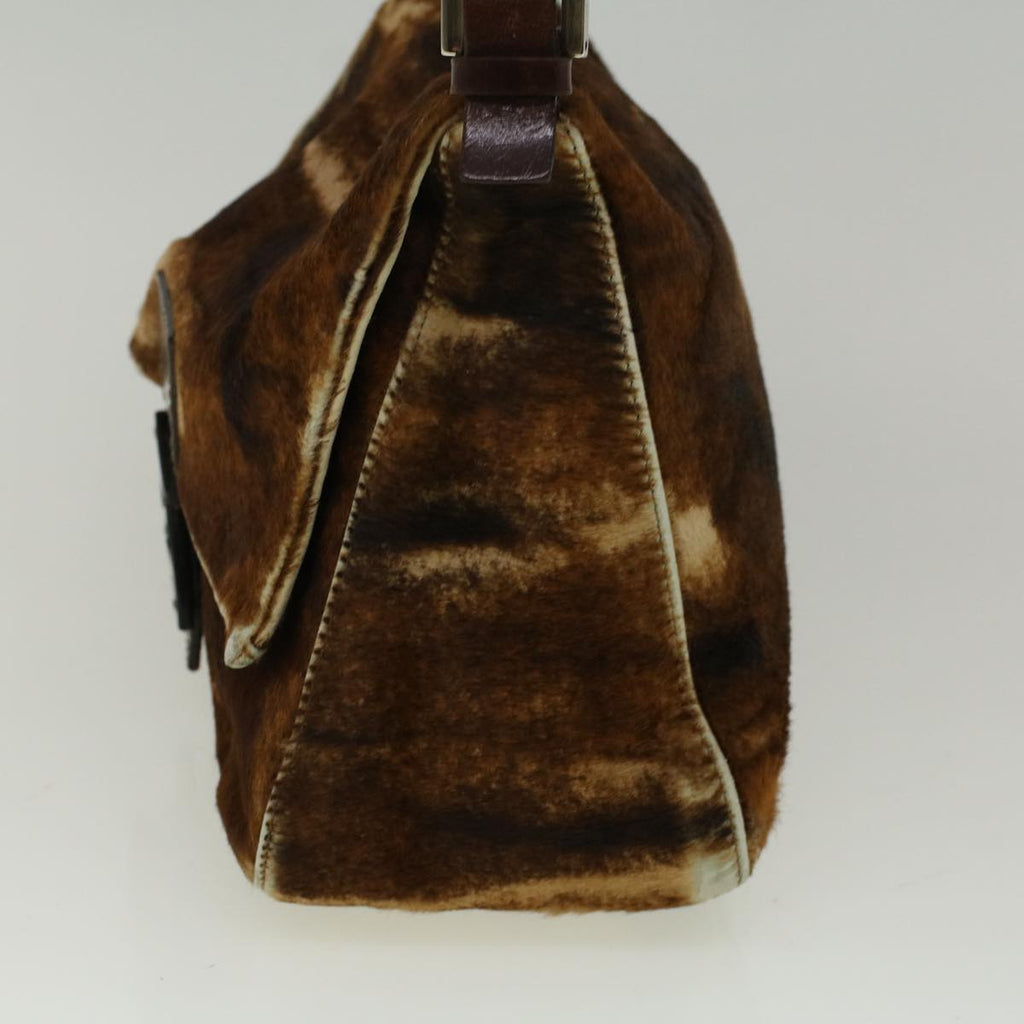 FENDI Mamma Baguette Shoulder Bag Harako leather Brown57340