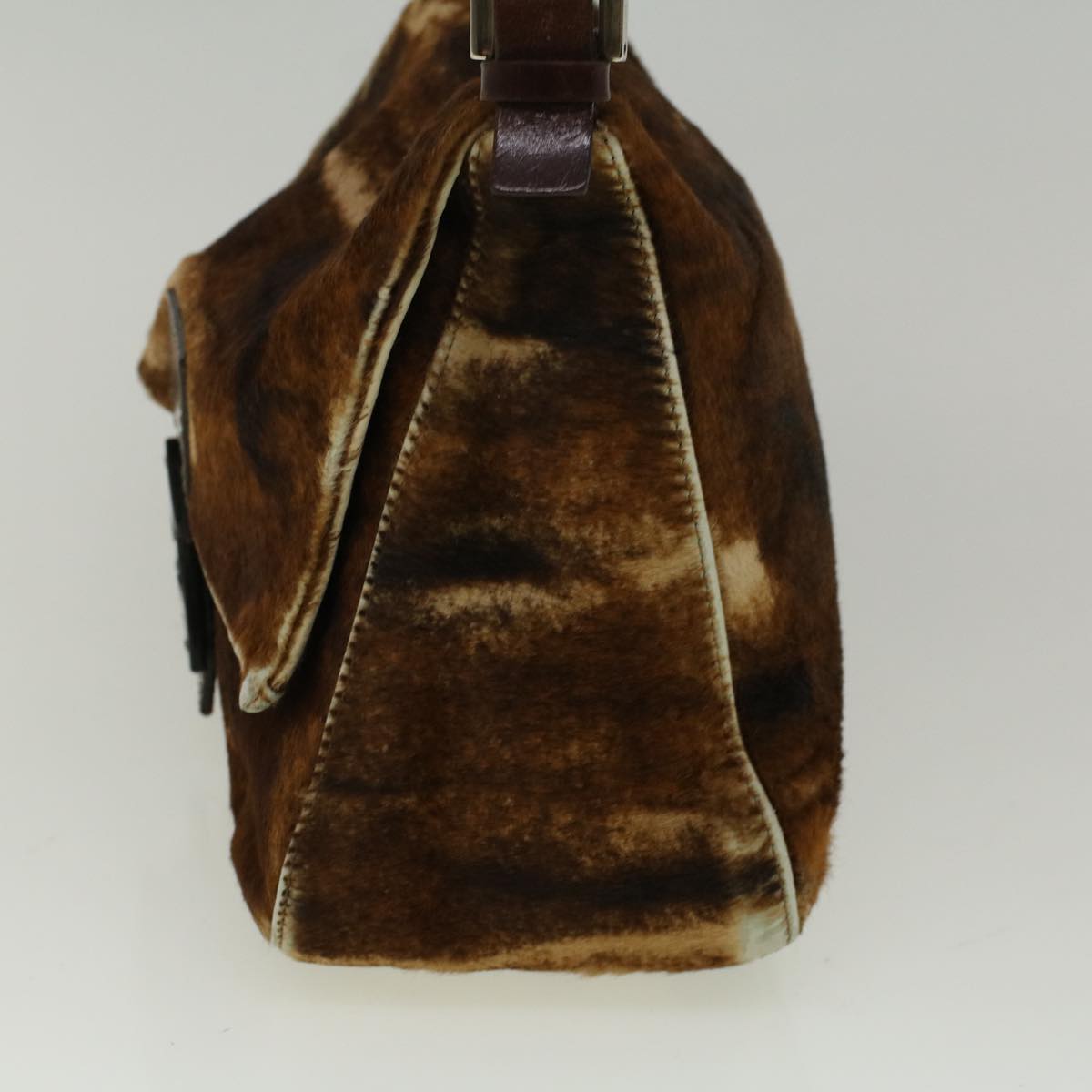 FENDI Mamma Baguette Shoulder Bag Harako leather Brown57340