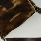 FENDI Mamma Baguette Shoulder Bag Harako leather Brown57340