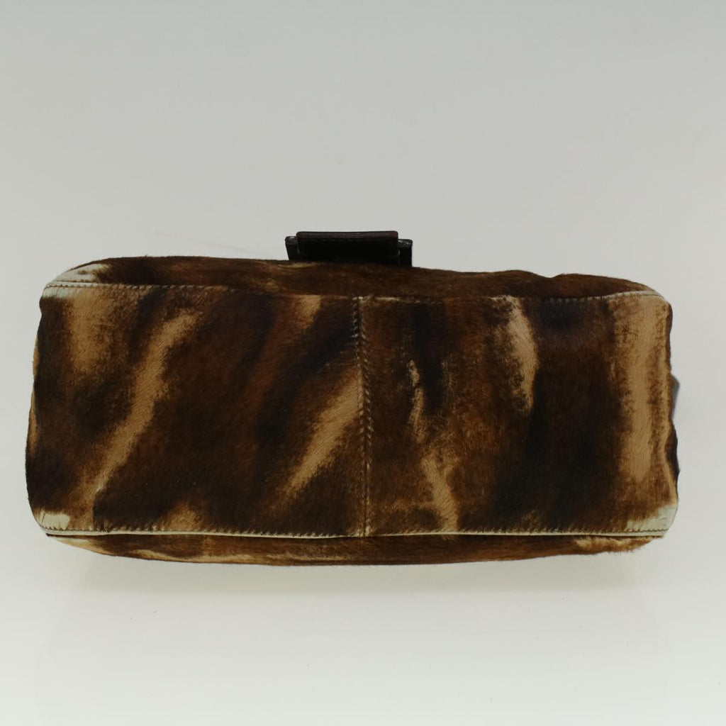 FENDI Mamma Baguette Shoulder Bag Harako leather Brown57340