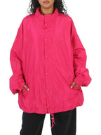 Balenciaga 3B Icon Oversized Windbreaker Fuchsia
