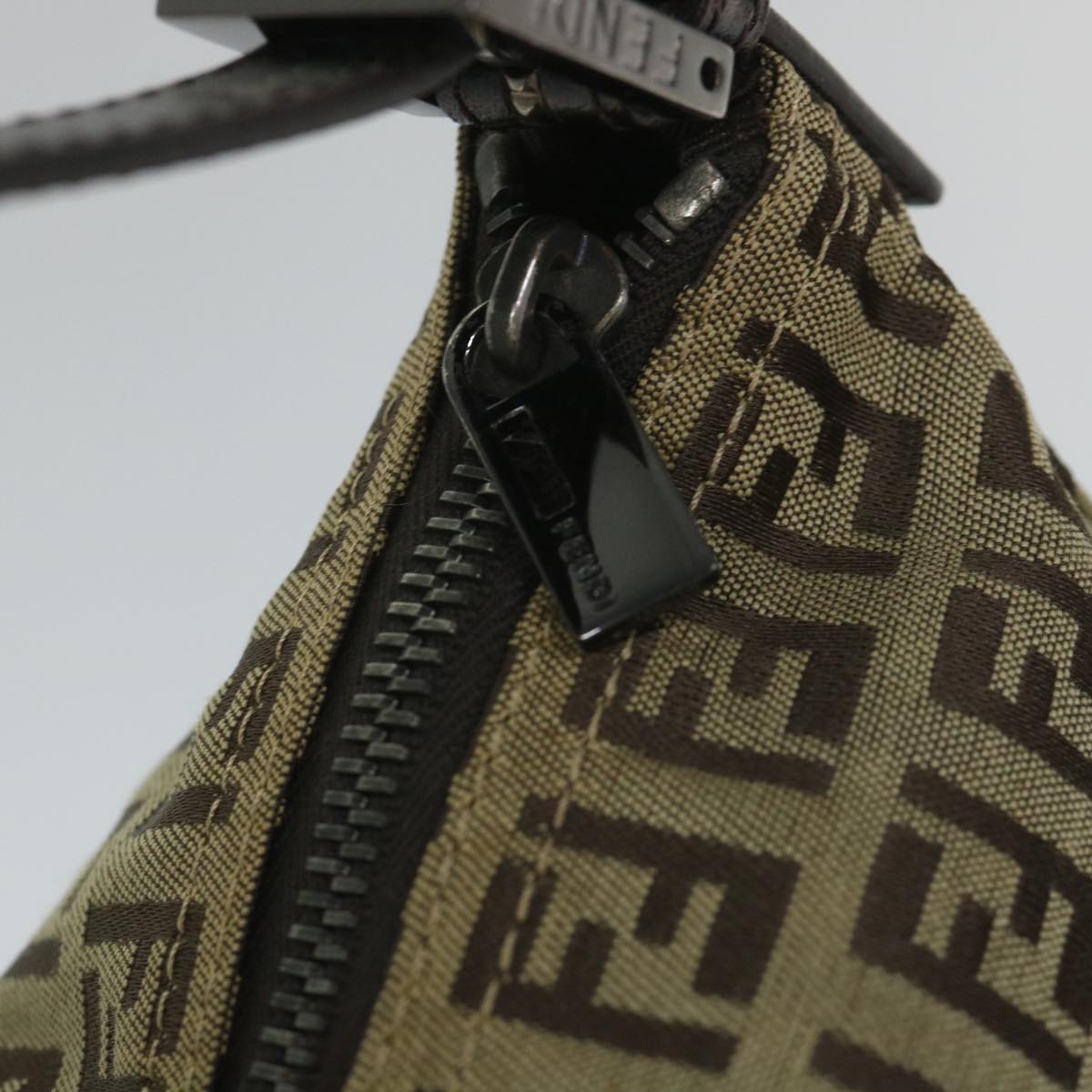 FENDI Zucchino Canvas Hand Bag Beige57356