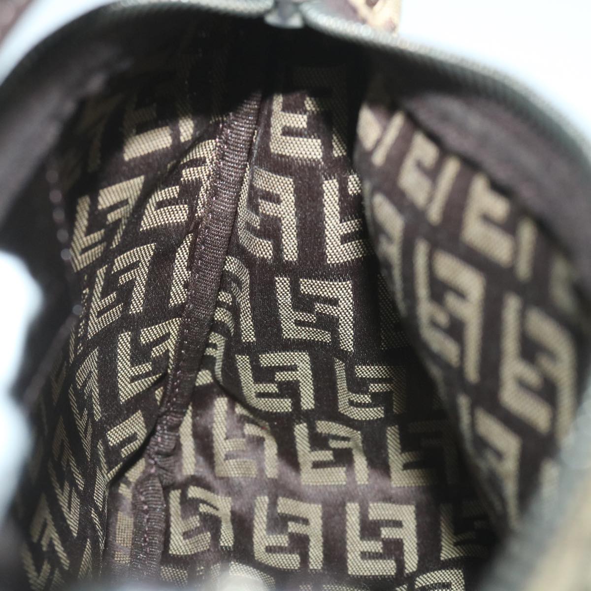 FENDI Zucchino Canvas Hand Bag Beige57356