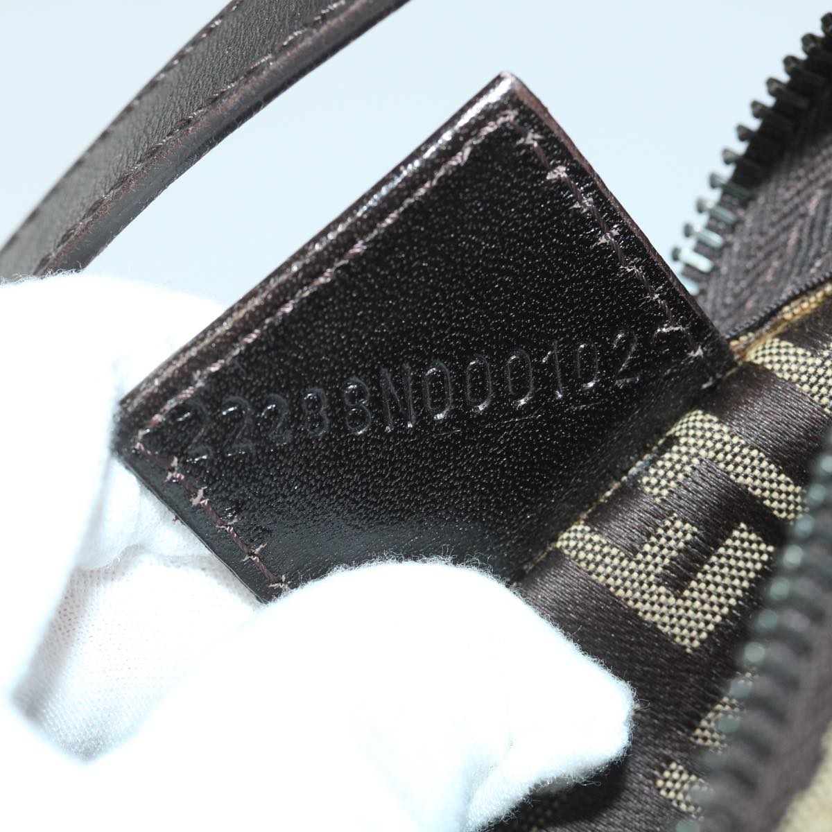 FENDI Zucchino Canvas Hand Bag Beige57356