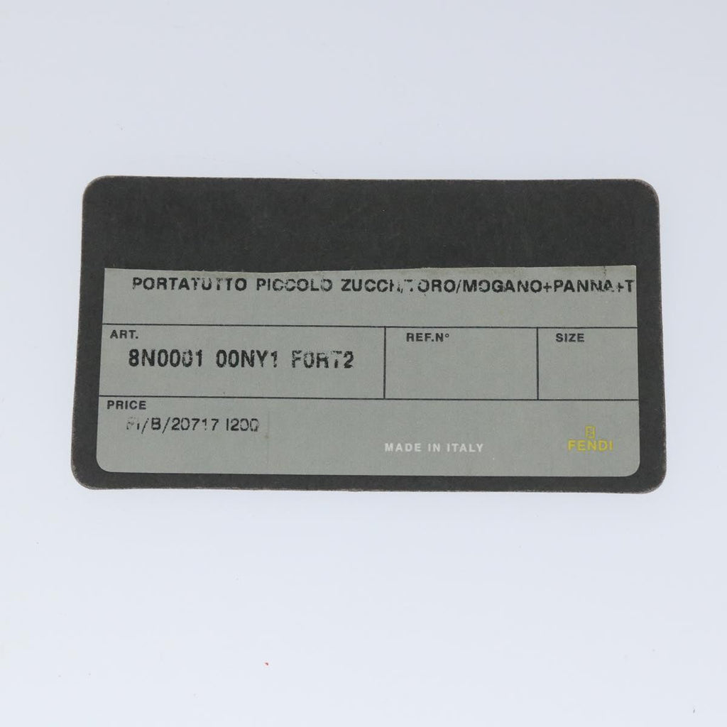 FENDI Zucchino Canvas Hand Bag Beige57356