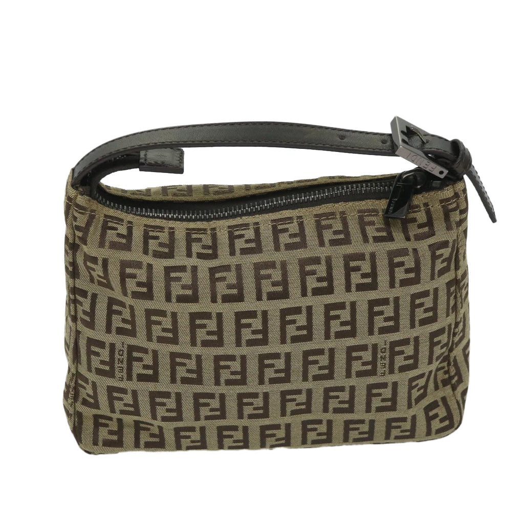 FENDI Zucchino Canvas Hand Bag Beige57356
