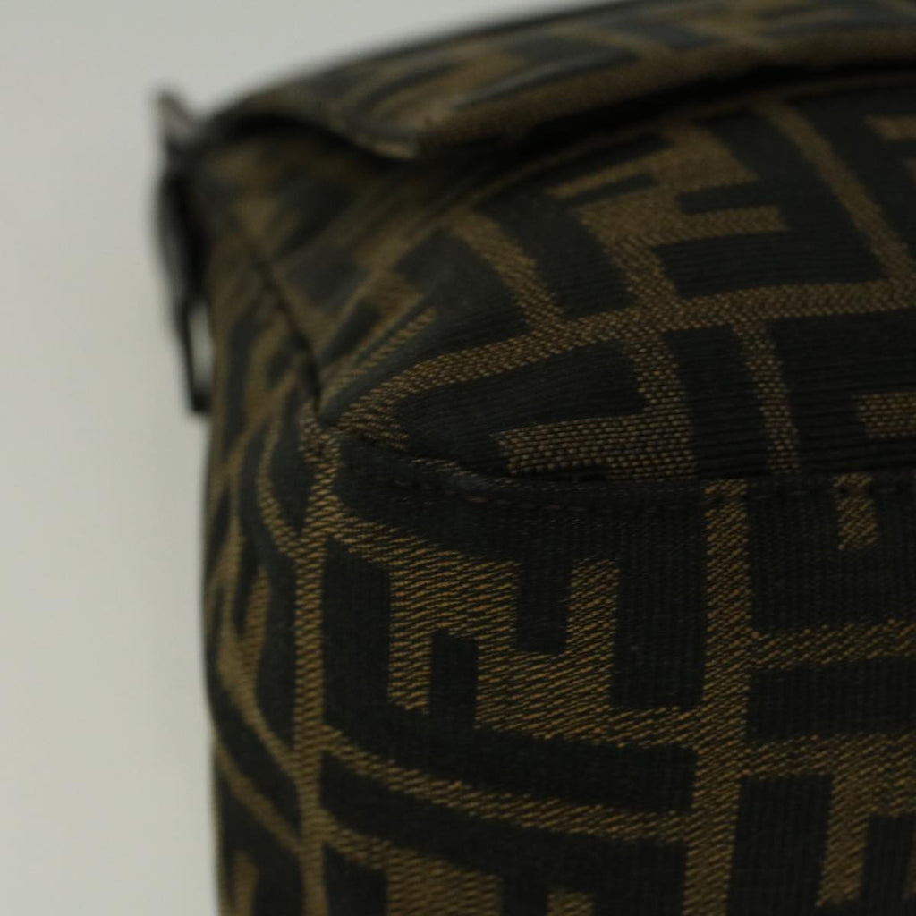 FENDI Zucca Canvas Mamma Baguette Shoulder Bag Brown57364