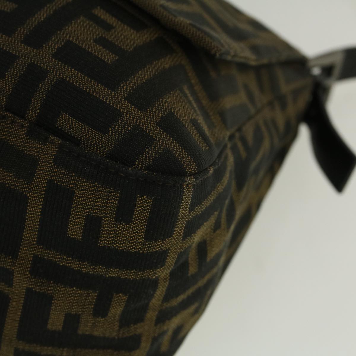 FENDI Zucca Canvas Mamma Baguette Shoulder Bag Brown57364