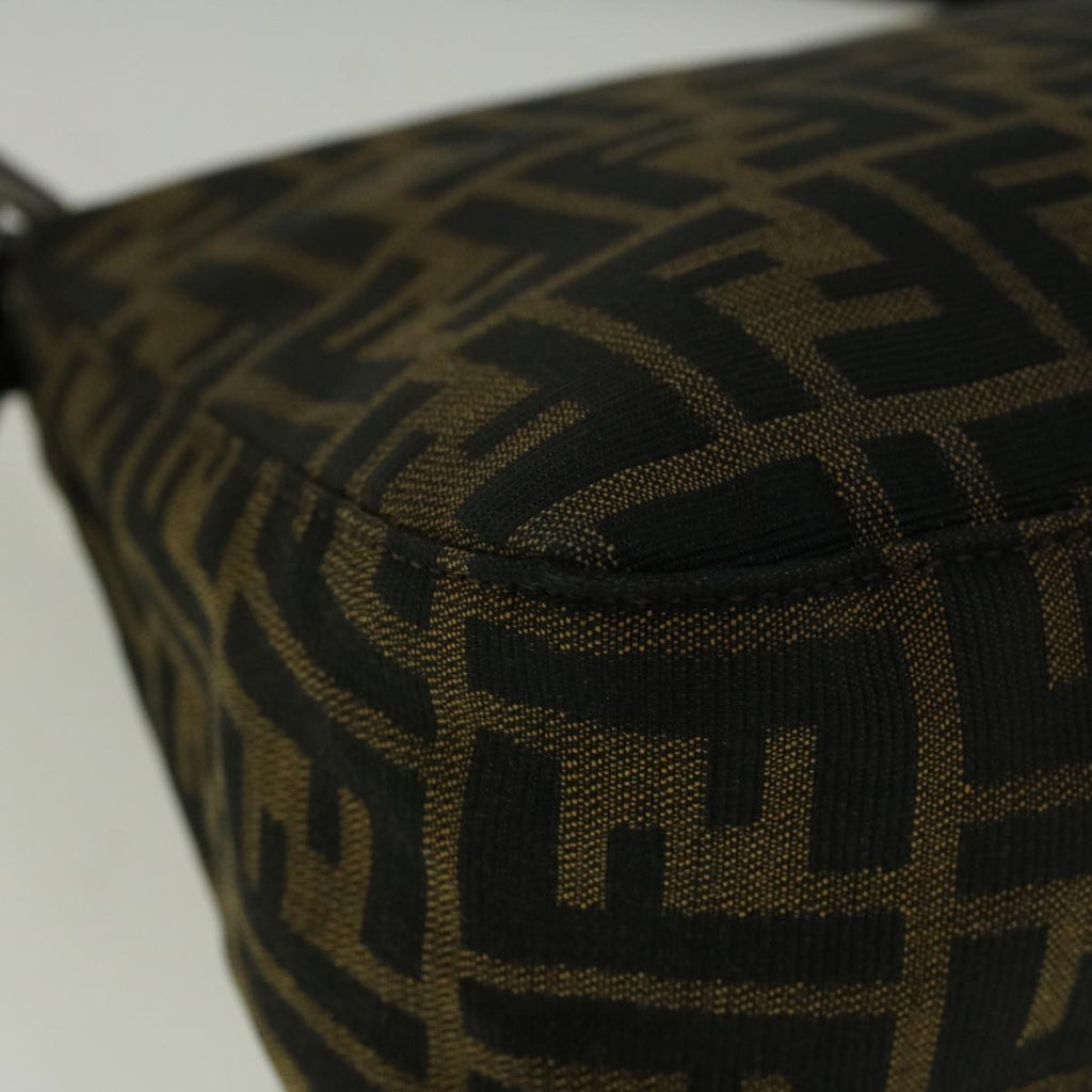 FENDI Zucca Canvas Mamma Baguette Shoulder Bag Brown57364