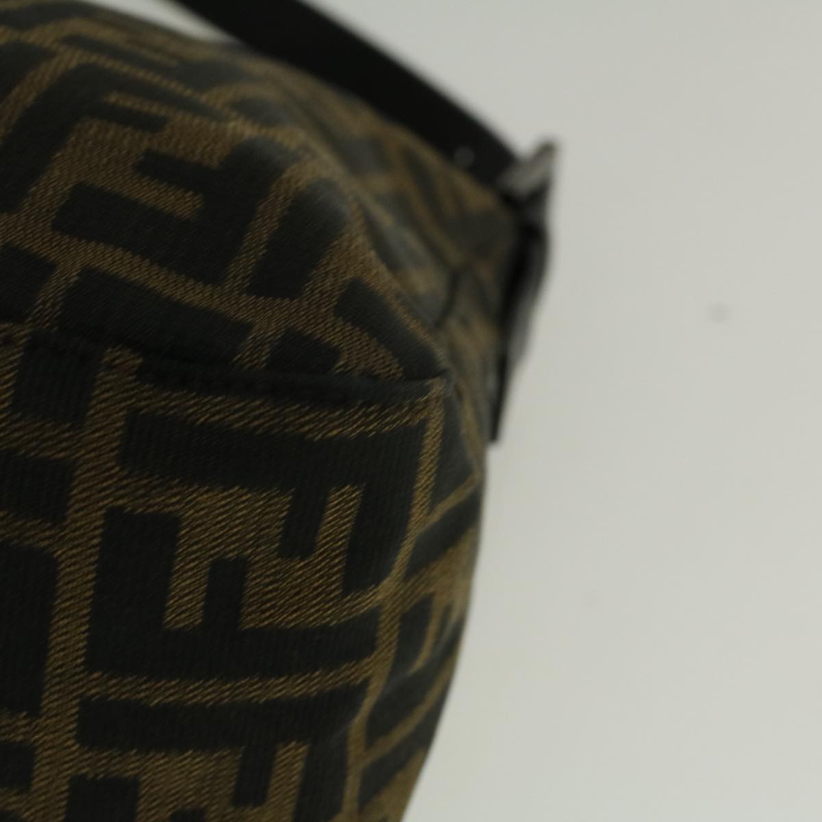 FENDI Zucca Canvas Mamma Baguette Shoulder Bag Brown57364