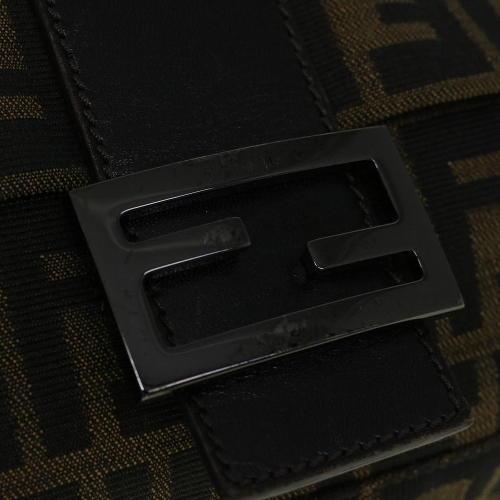 FENDI Zucca Canvas Mamma Baguette Shoulder Bag Brown57364