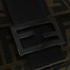 FENDI Zucca Canvas Mamma Baguette Shoulder Bag Brown57364