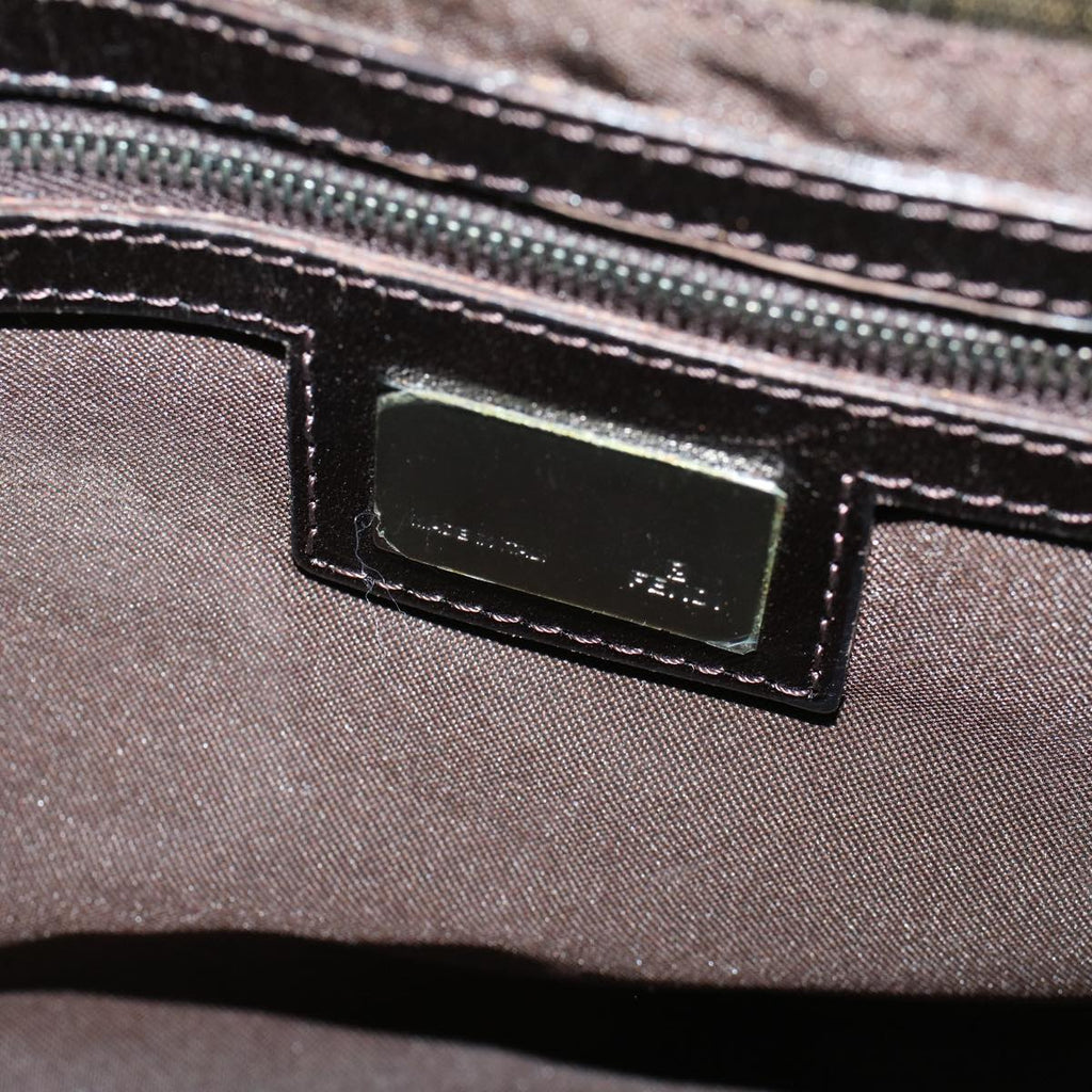 FENDI Zucca Canvas Mamma Baguette Shoulder Bag Brown57364